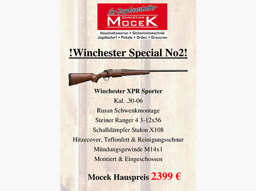 Winchester XPR Sporter, mit Steiner Ranger 4 3-12x56