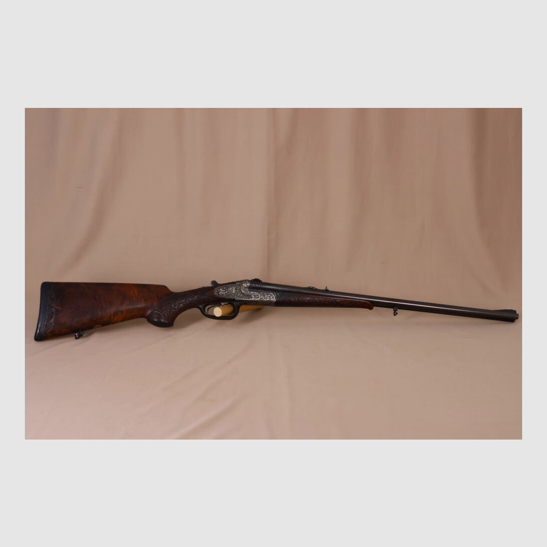 Ten FFM double rifle // Exclusive // Ejector! // Great engraving and walnut wood!!