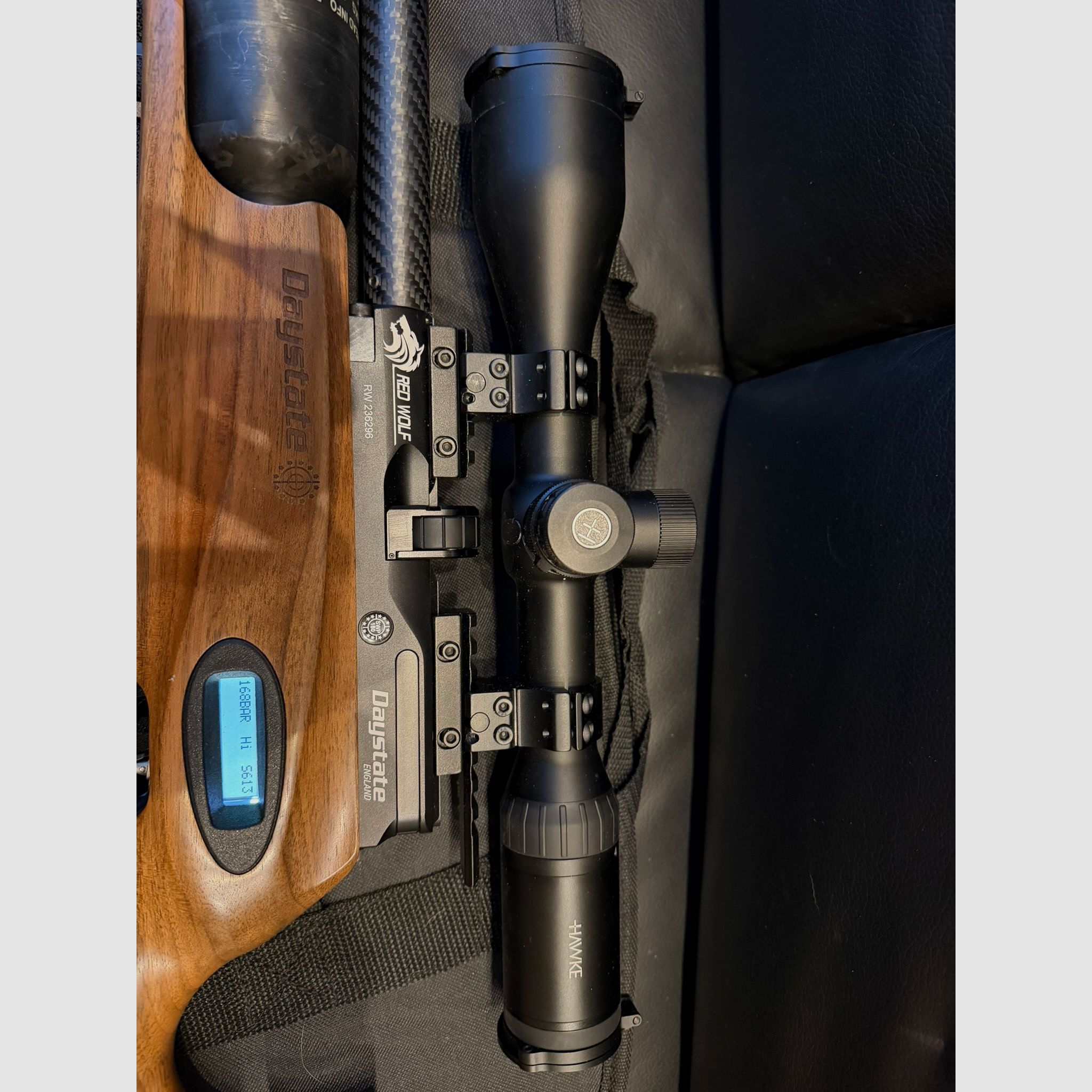 Daystate Red Wolf 4,5, Hawke Airmax 30 WA scope 4-16x50 SF, image 5 sur 12