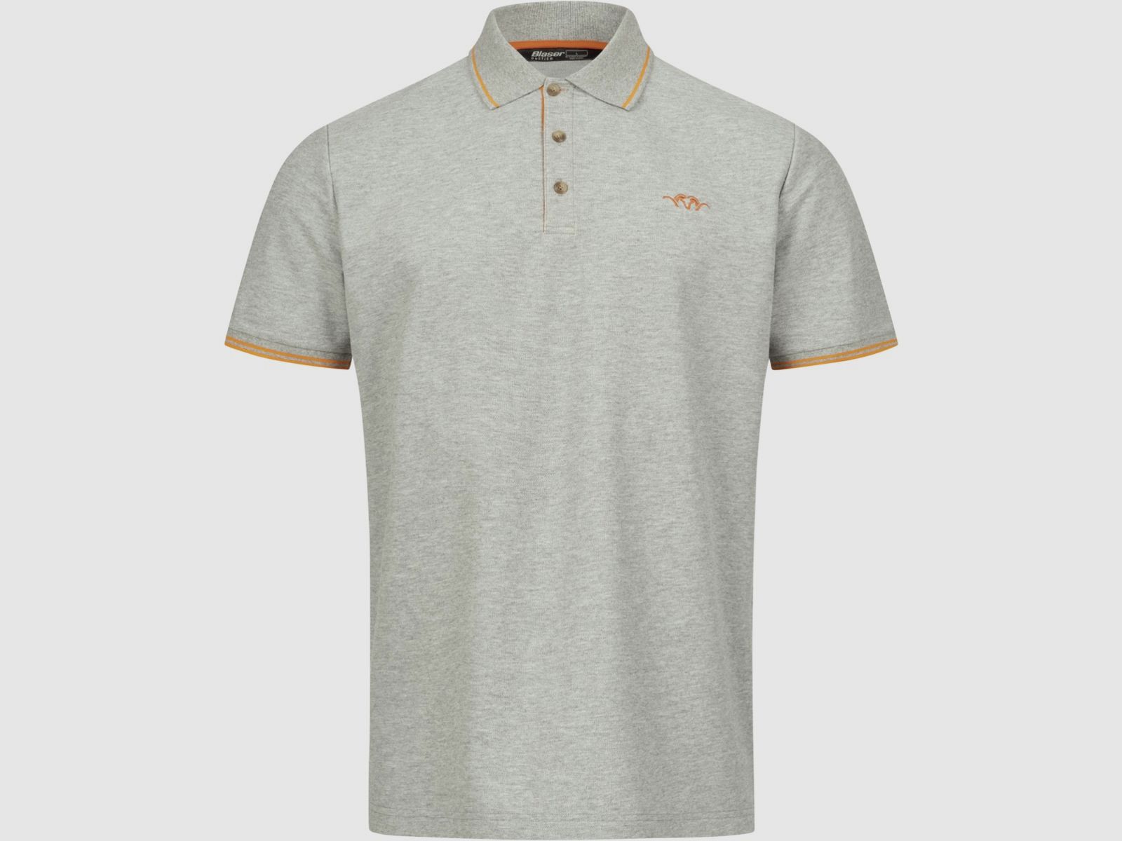 BLASER Polo Shirt da Uomo 22 Grigio Melange