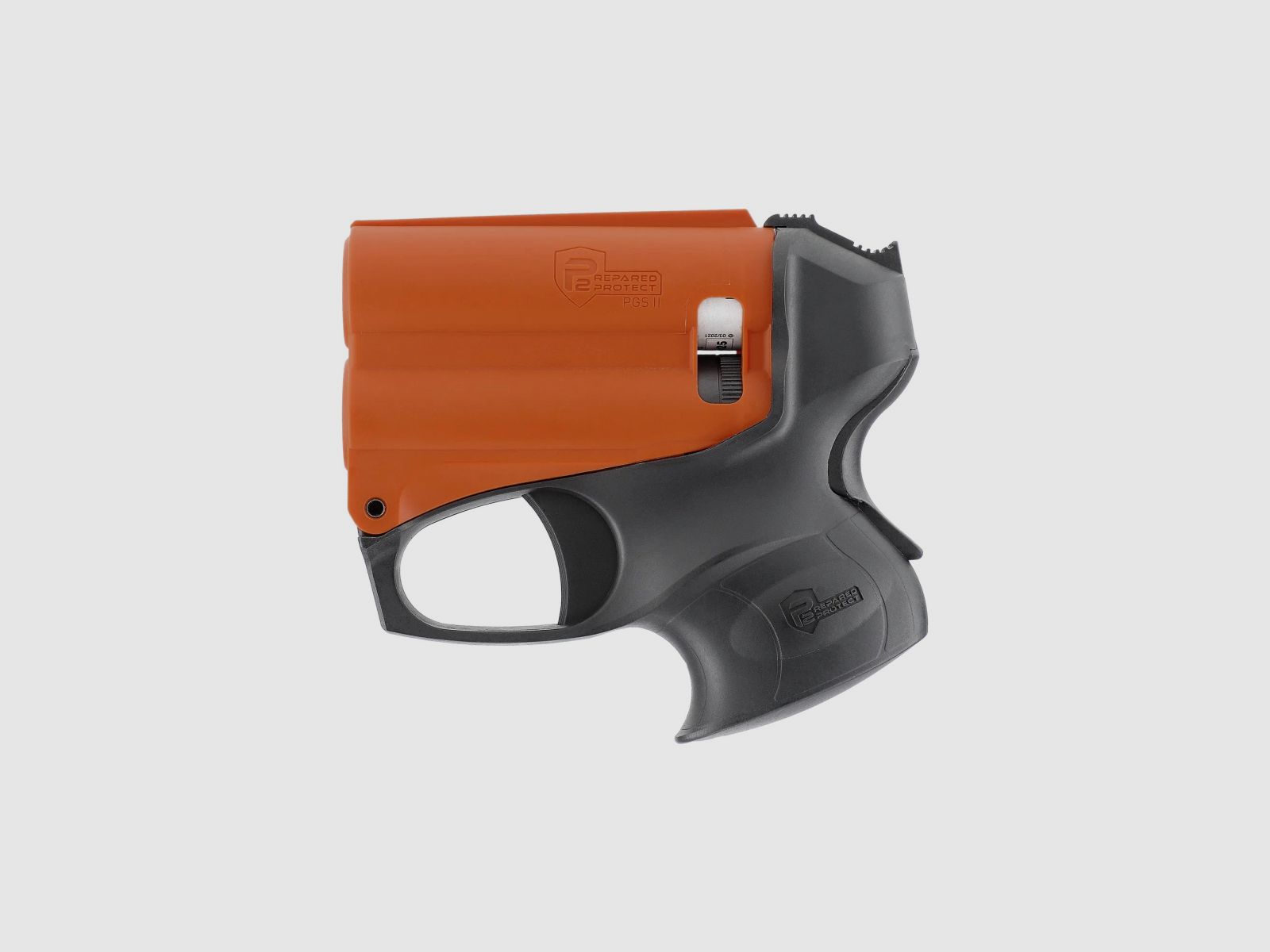 P2P Pfefferpistole PGS II Kit mit Taschenlampe schwarz/ orange inkl. 11 ml Pfefferkartusche