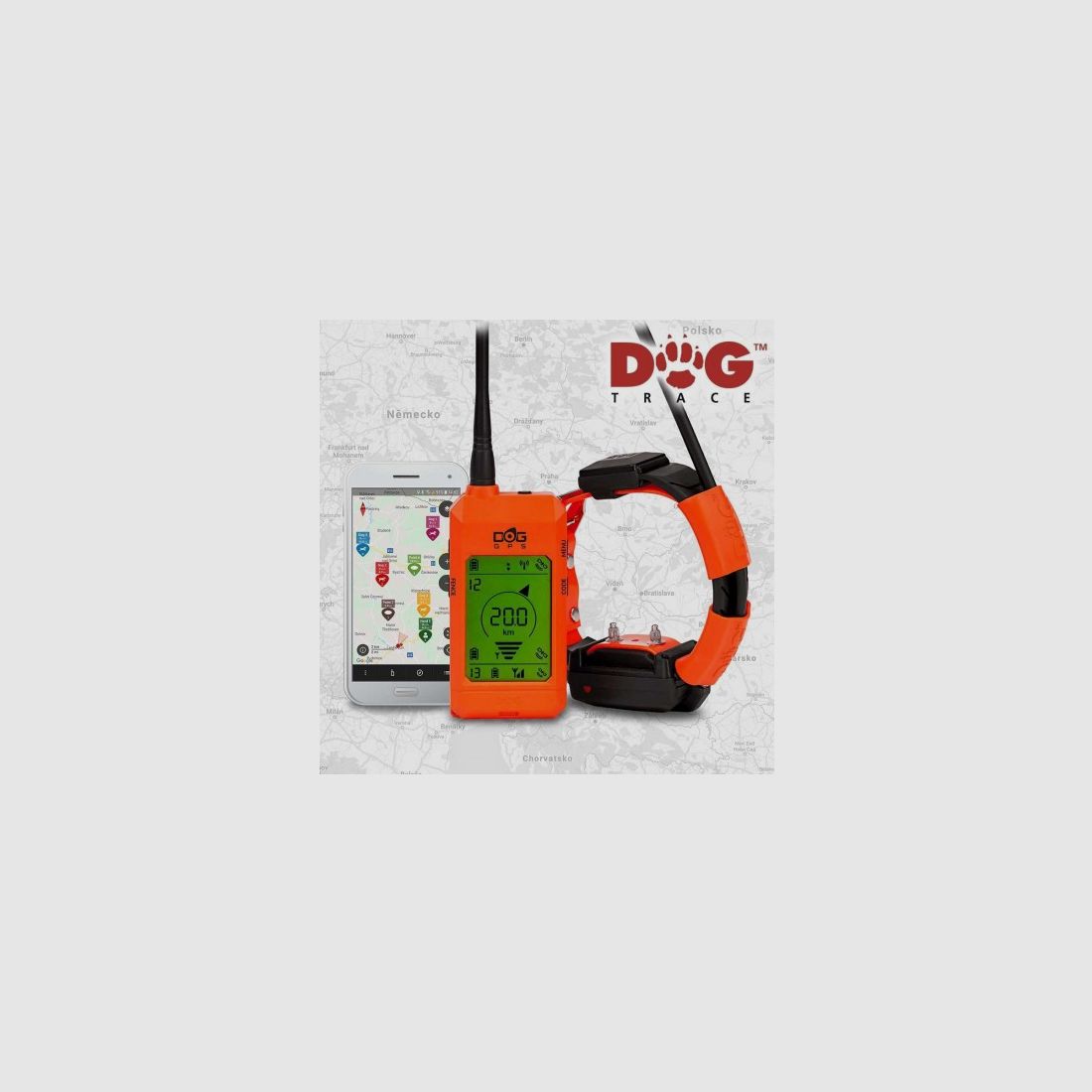Gps Dogtrace X30-T - orange (Fernbedienung + Halsband + Ladegerät), Bild 1 von 3