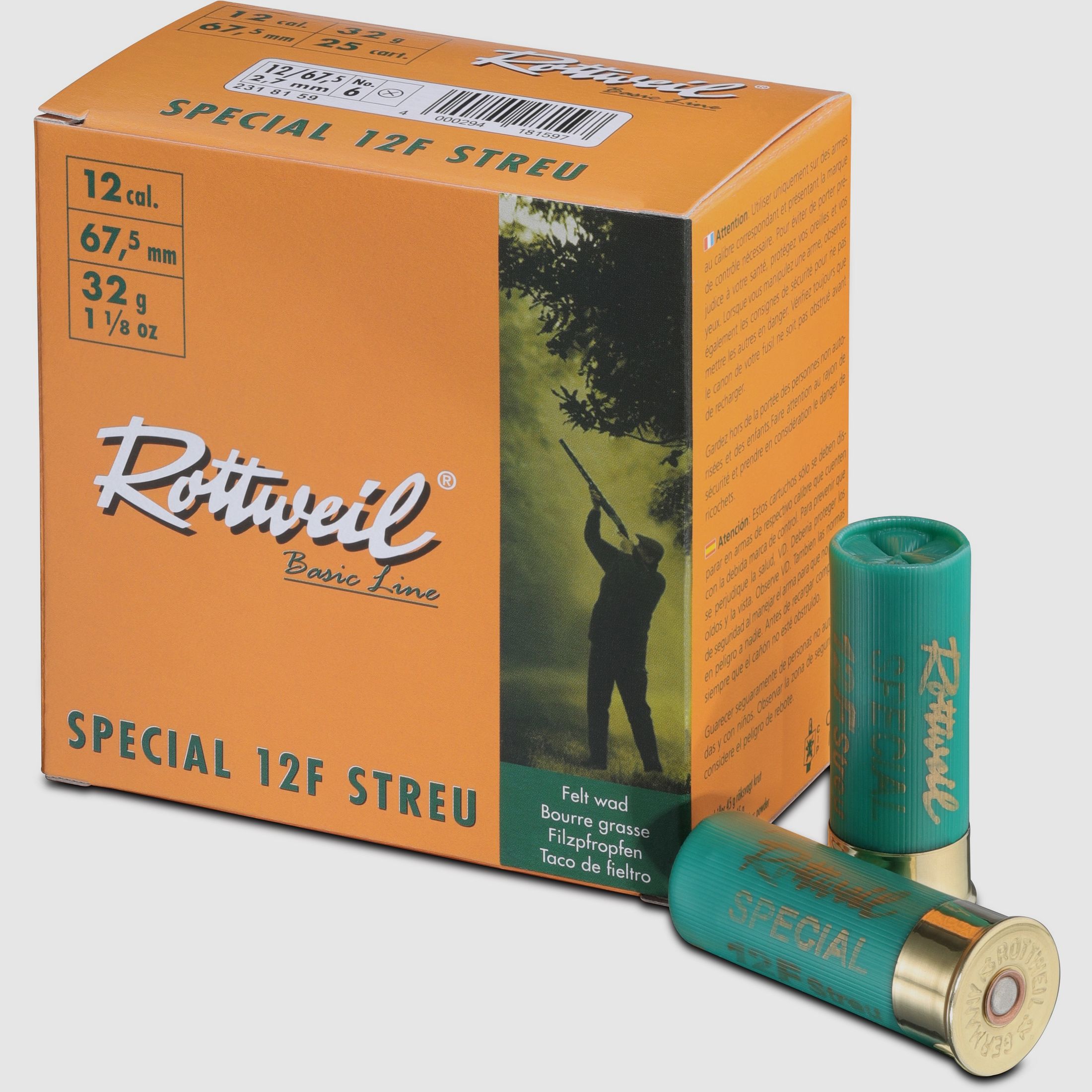ROTTWEIL Special 12F 12/67,5 2,7mm Streu 32g