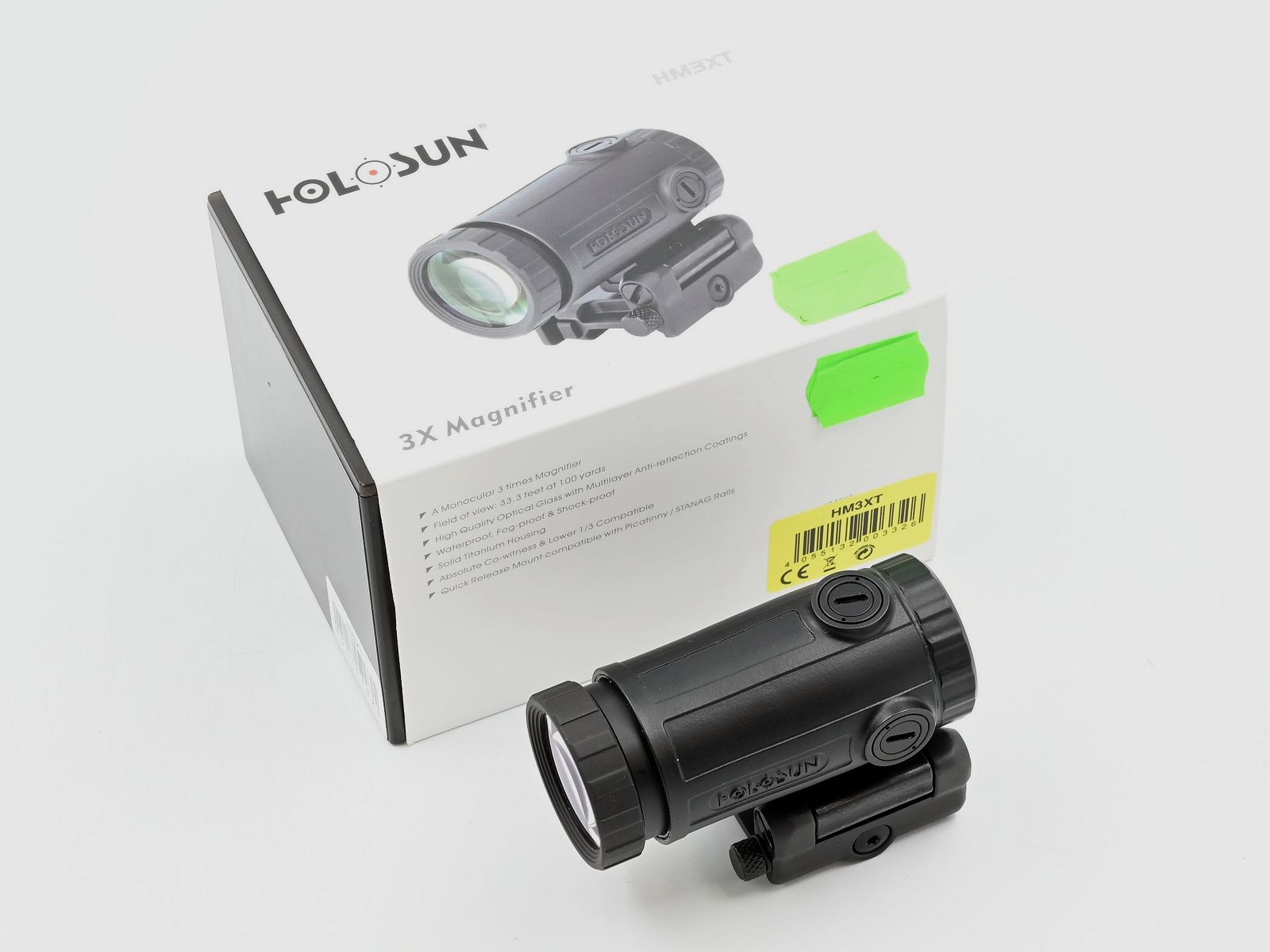 Magnifier Holosun HM3XT, 3x Vergrösserung, Titangehäuse