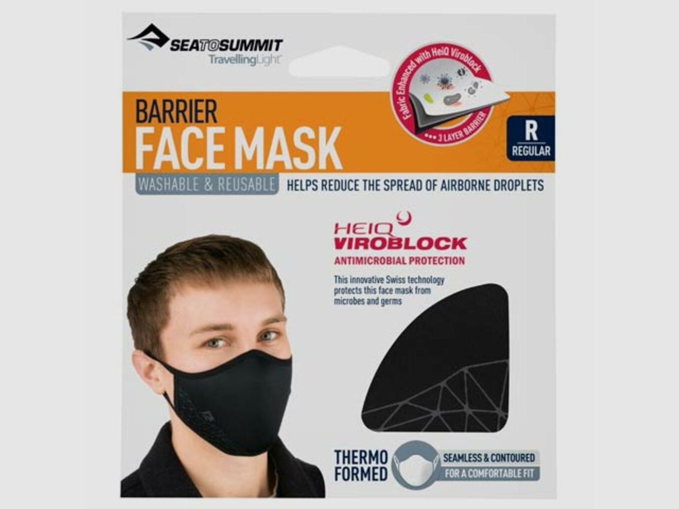 Wiederverwendbare Maske Sea to Summit mit Heiq Viroblock, Bild 2 von 2