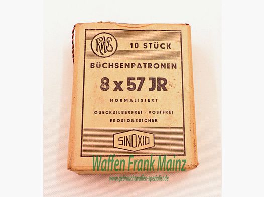 RWS (WZd.Fa.Rottweil) cartouches de fusil 8x57 JR