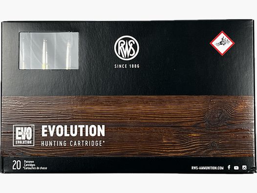 RWS hunting cartridge Evolution cal. 7X64 10.3g 159grs
