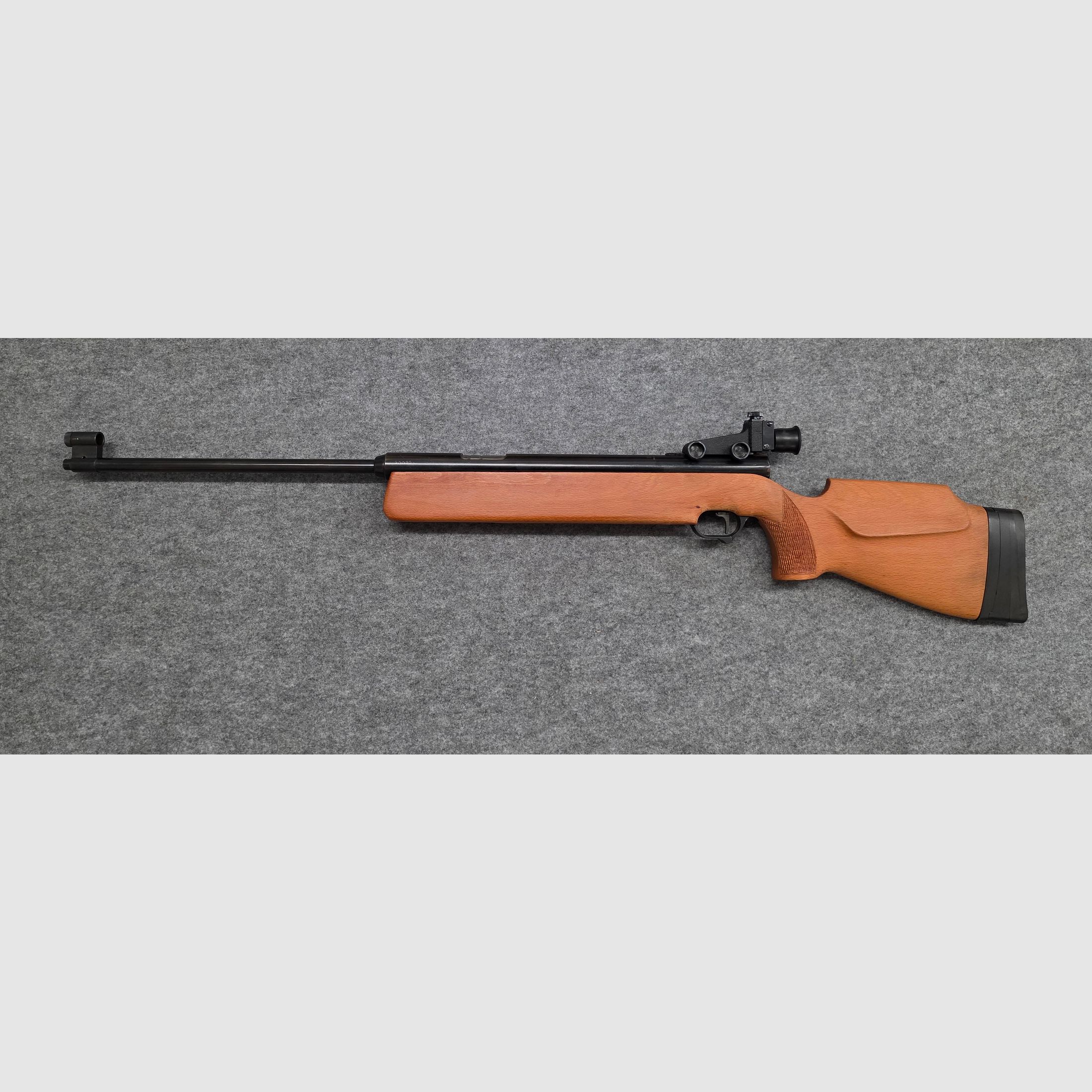 Im seltenen Holzschaft Monte Carlo Haenel Seitenspanner Mod. 312  mit Diopter im  guten Zustand cal. 4,5mm Diabolo