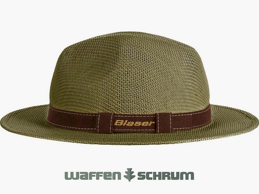 Blaser Straw Hat Dark Olive