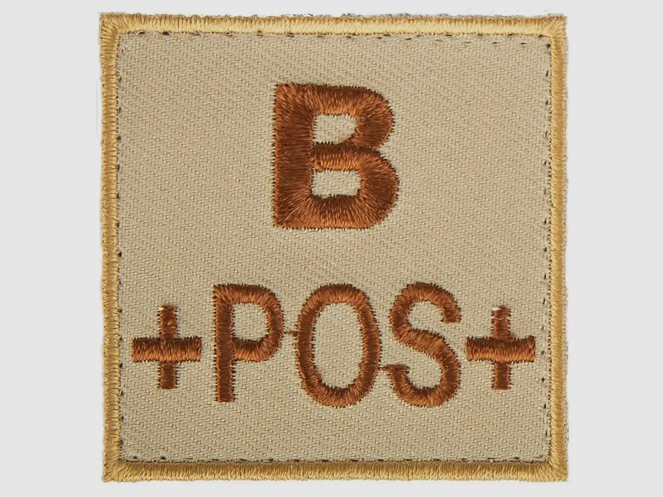 A10 Equipment A10 Equipment Blutgruppenpatch Blutgruppe B positiv sand