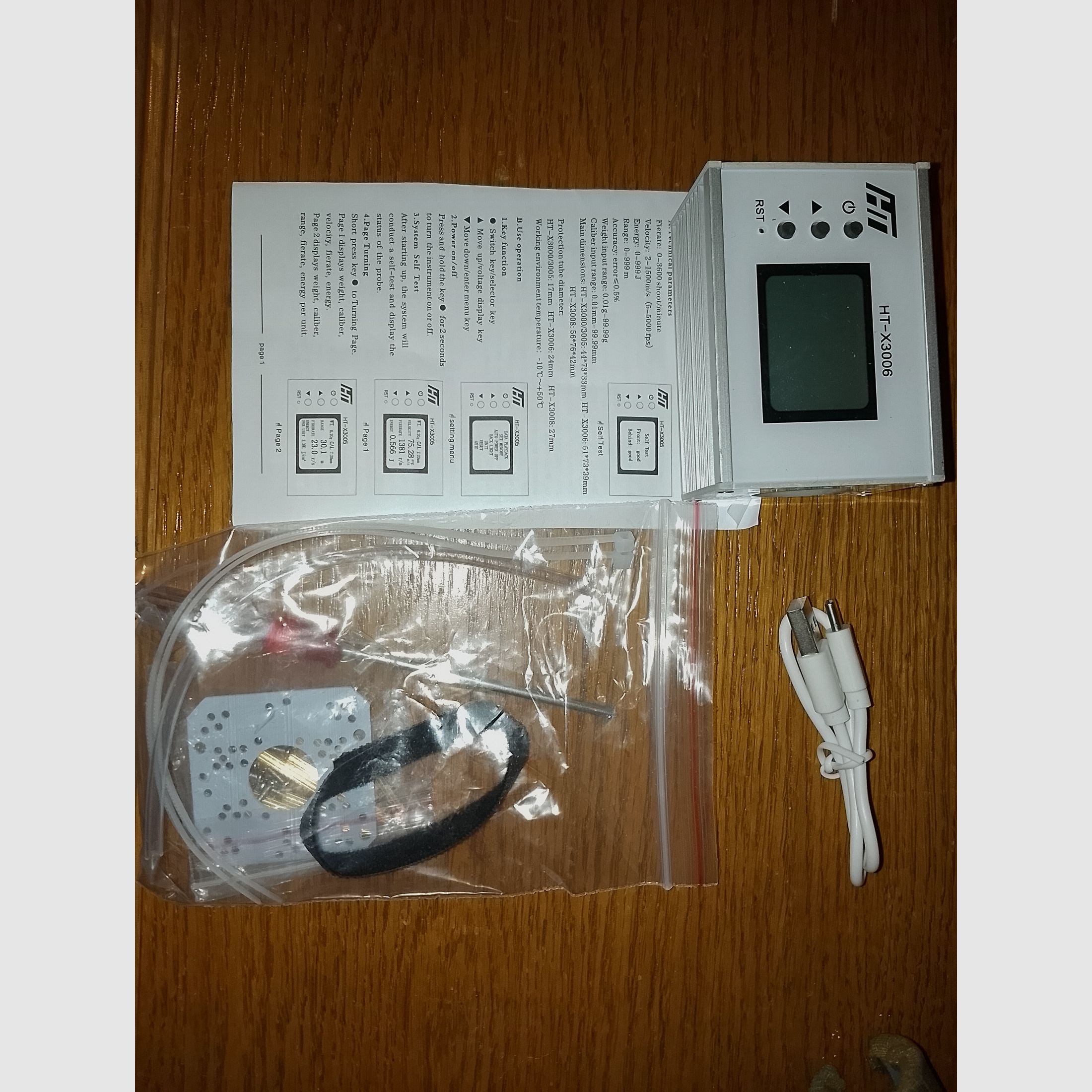 HT-X3006 WIFI chronograph speed meter for bullets and projectiles like new Airsoft PCP air rifle measurement