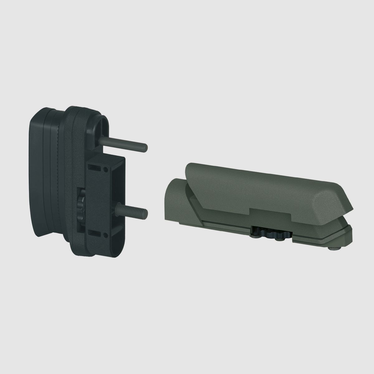 Amoeba Shaft Cheek + Shaft Cap Striker S1 OD Green