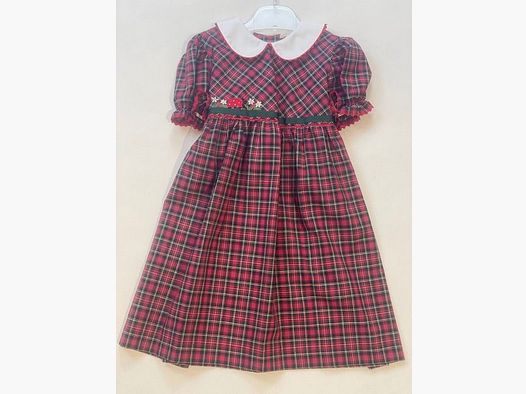 Pacher Kinderjurk Daniela in Rood Ruit