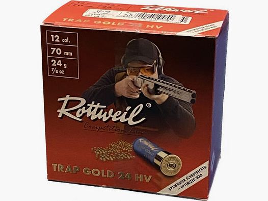Rottweil 12/70 Trap Gold 24 HV 2.4mm (7.5) - 121,00€ pour 250 coups