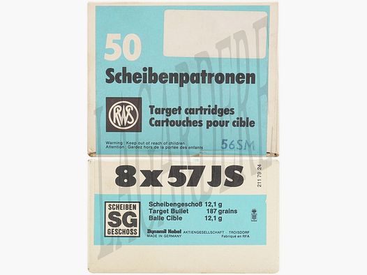 RWS SG 12,1G / 187 GRS (PATRONY Z POCISKIEM)