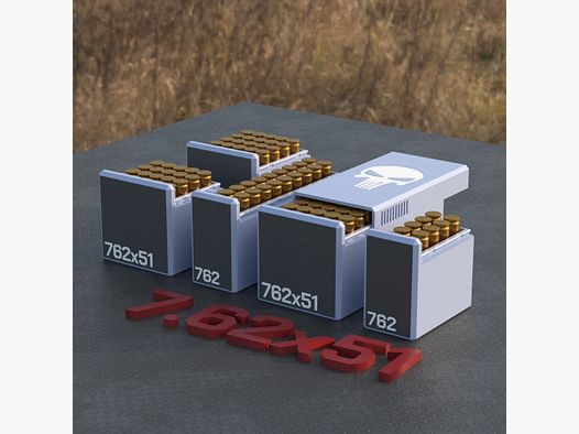 Filamelt Munitionsbox / Ammo 7.62x51 NATO – Patronenbox ‘Schiebedeckel’ – 10 / 20 / 25 / 50 Runden