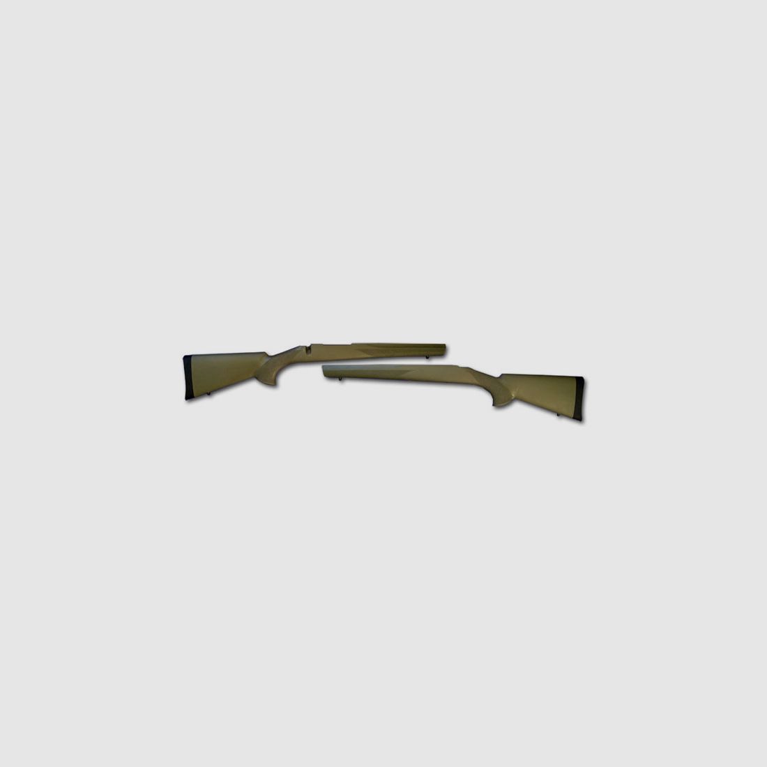 Howa-1500 HOGUE OVER-MOLDED Vollgummischaft "Oliv-Grn" mit Full Length Aluminium Bedding Block fr Heavy Barrel