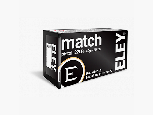 Eley Kal.22 LR 2,6g Round Nose Match Pistol 50Stk.
