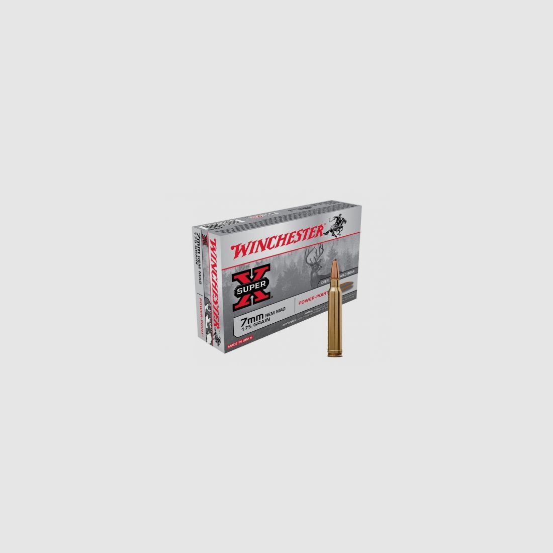 Winchester Super X Power-Point 150 gr – Kaliber 7 mm Rem Mag, Bild 1 von 2