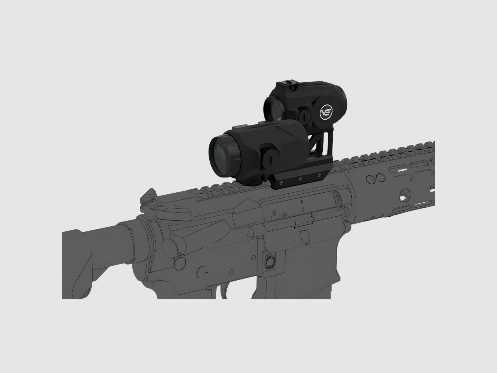 Vector Optics – viseur à point rouge Maverick-IV Mini 1x20 MIL avec magnificateur Maverick-IV 3x22 – VOGP-02, image 8 sur 12
