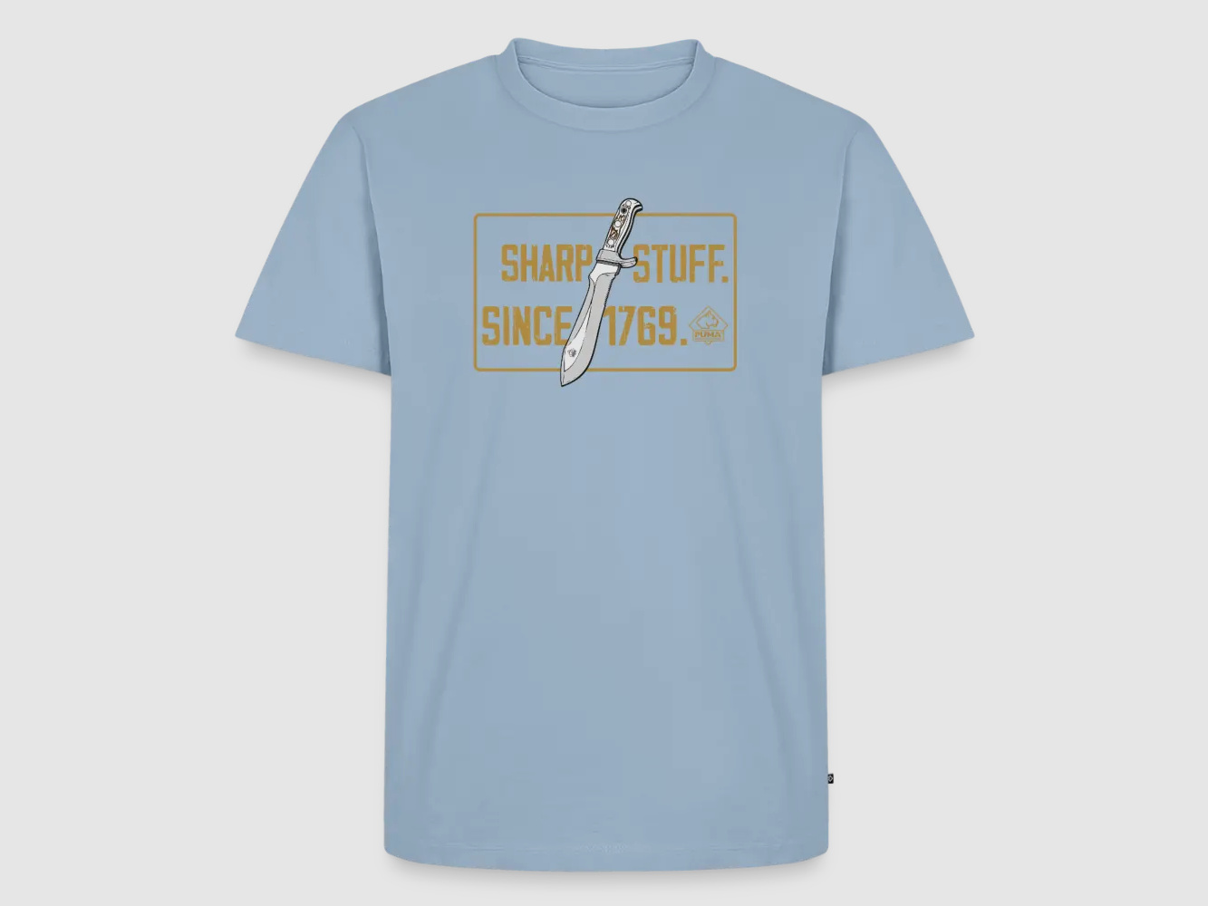 T-shirt Premium pour homme PUMA "Sharp stuff since 1769 Gold"