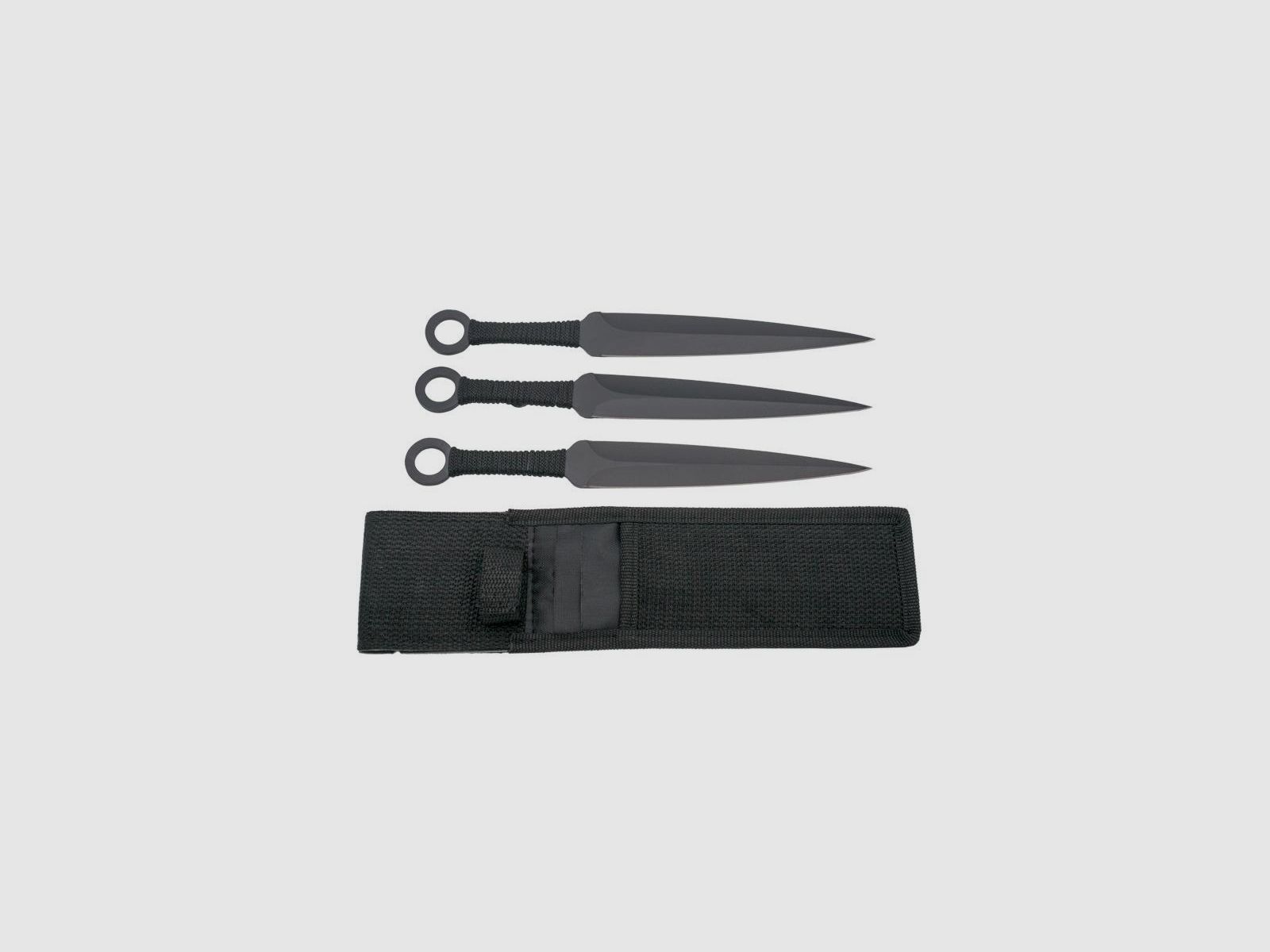 Set aus 3 schwarzen Wurfkunais von 23 cm, Bild 2 von 2