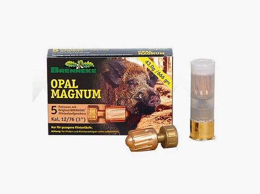 Brenneke Opal Magnum .12/76 43g 5 cartridges