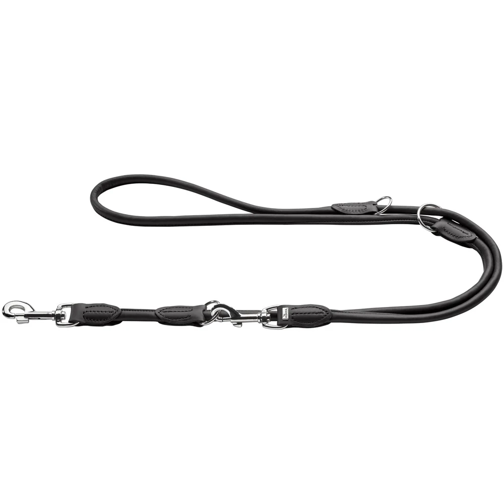 Hunter Laisse Réglable Round & Soft en Noir, image 1 sur 3