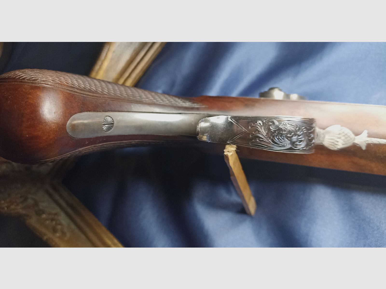 Pistola a percussione Hege Überlingen cal. 33 Siber a Losanna Oro