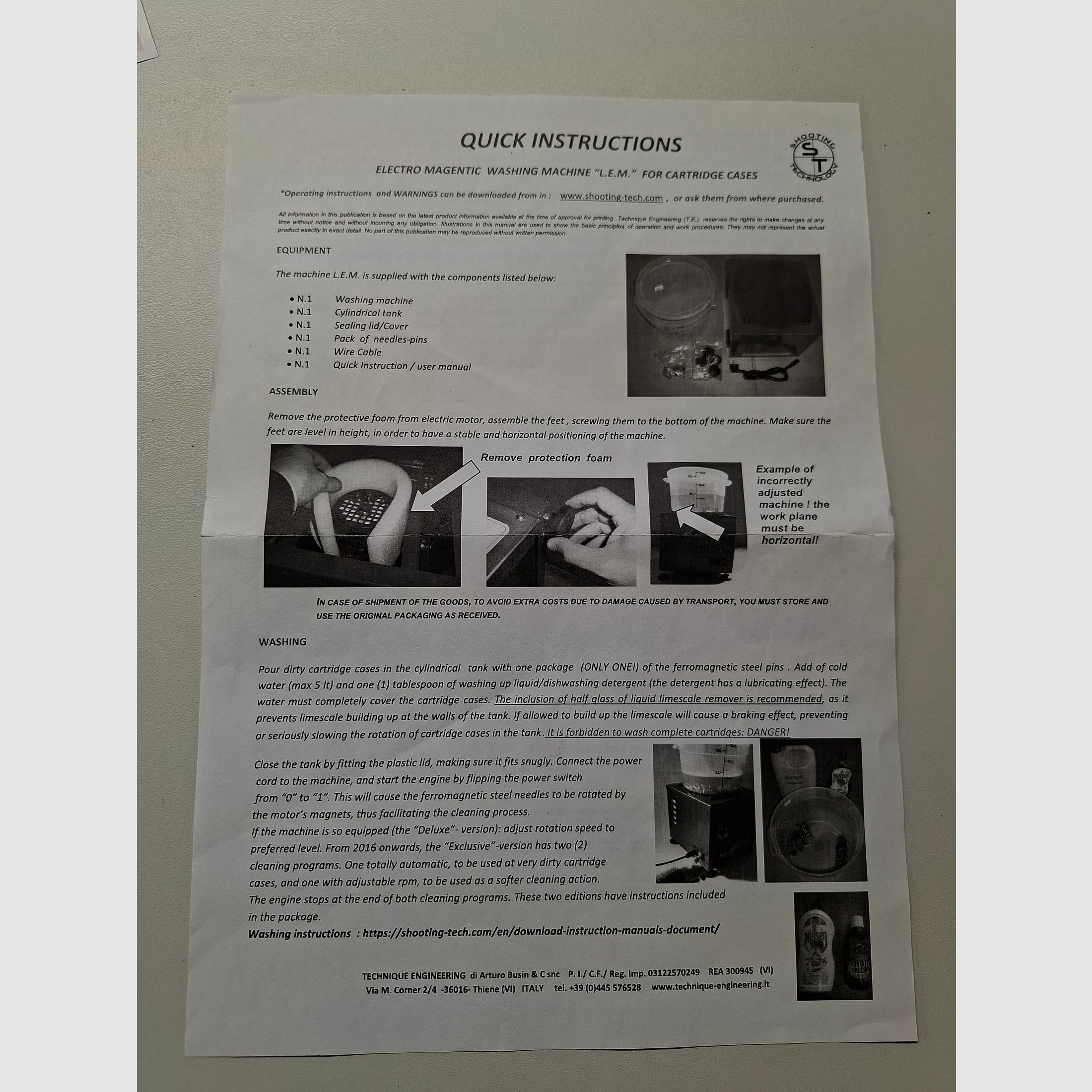 Macchina per lavare le capsule LEM Deluxe di ST