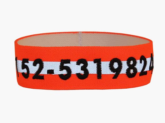 Narrow embroidered signal collar