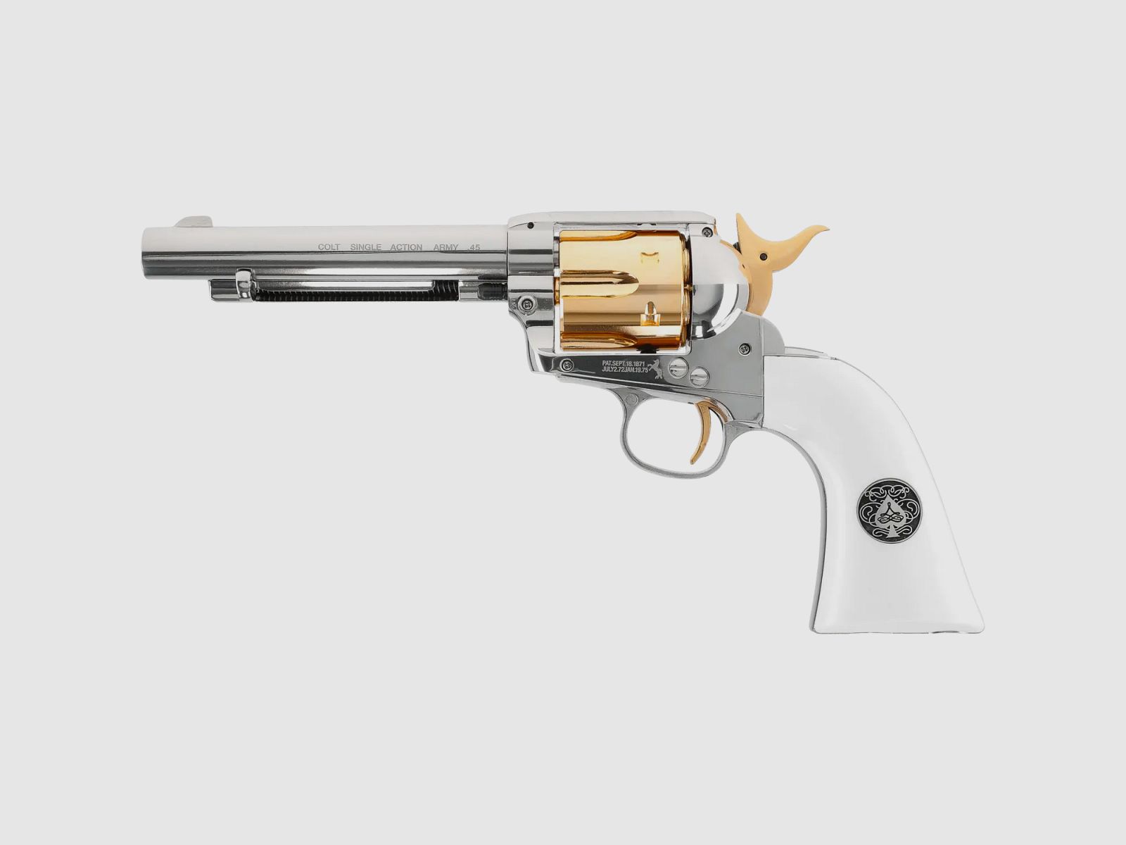 Colt Single Action Army SAA CO2 Revolver Smoke Wagon CHR-WHT 4.5 mm Diabolo
