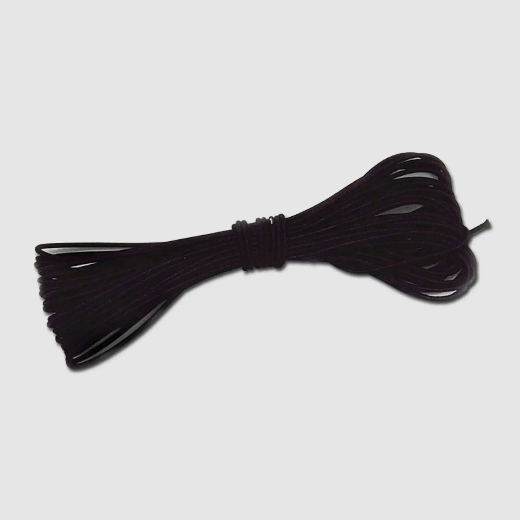 BasicNature BasicNature Rubber Rope 2 mm black 10 m