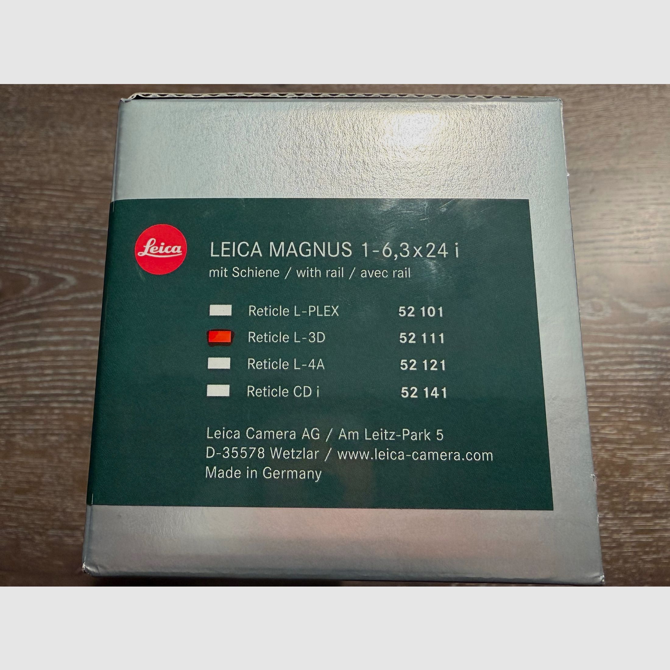 Leica Magnus 1-6.3x24 i, L-3D with rail ZM Zeiss