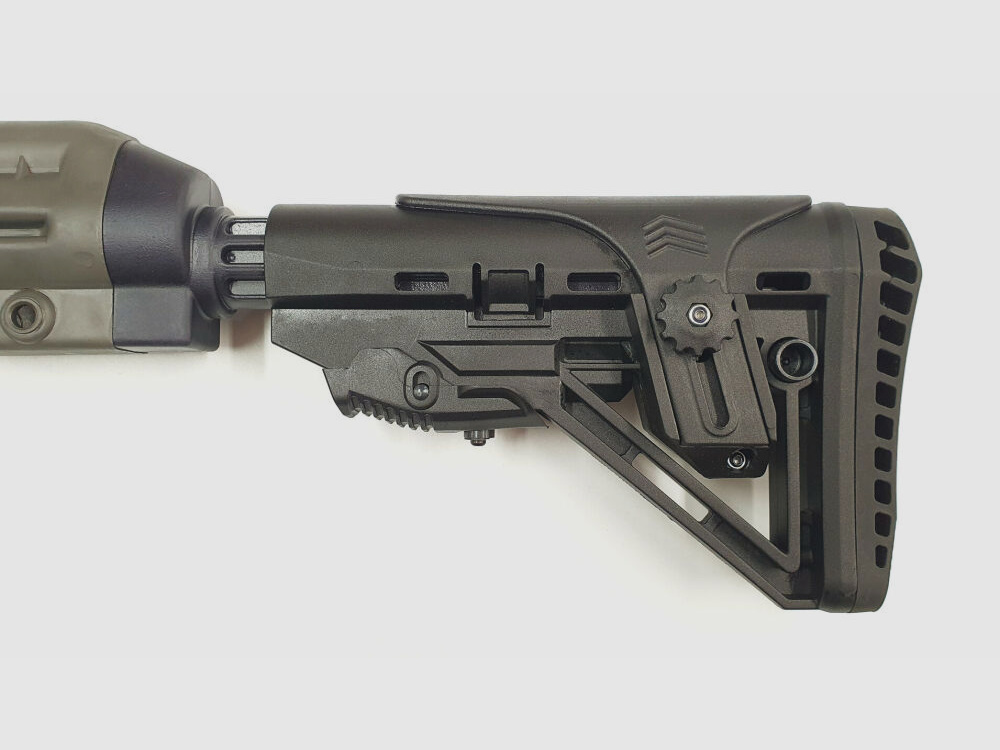 Schwaben Arms GmbH SAR M41 / HK41 / HK G3 crosse avec crosse télescopique GWMH SPC AR, complète avec pièce de base