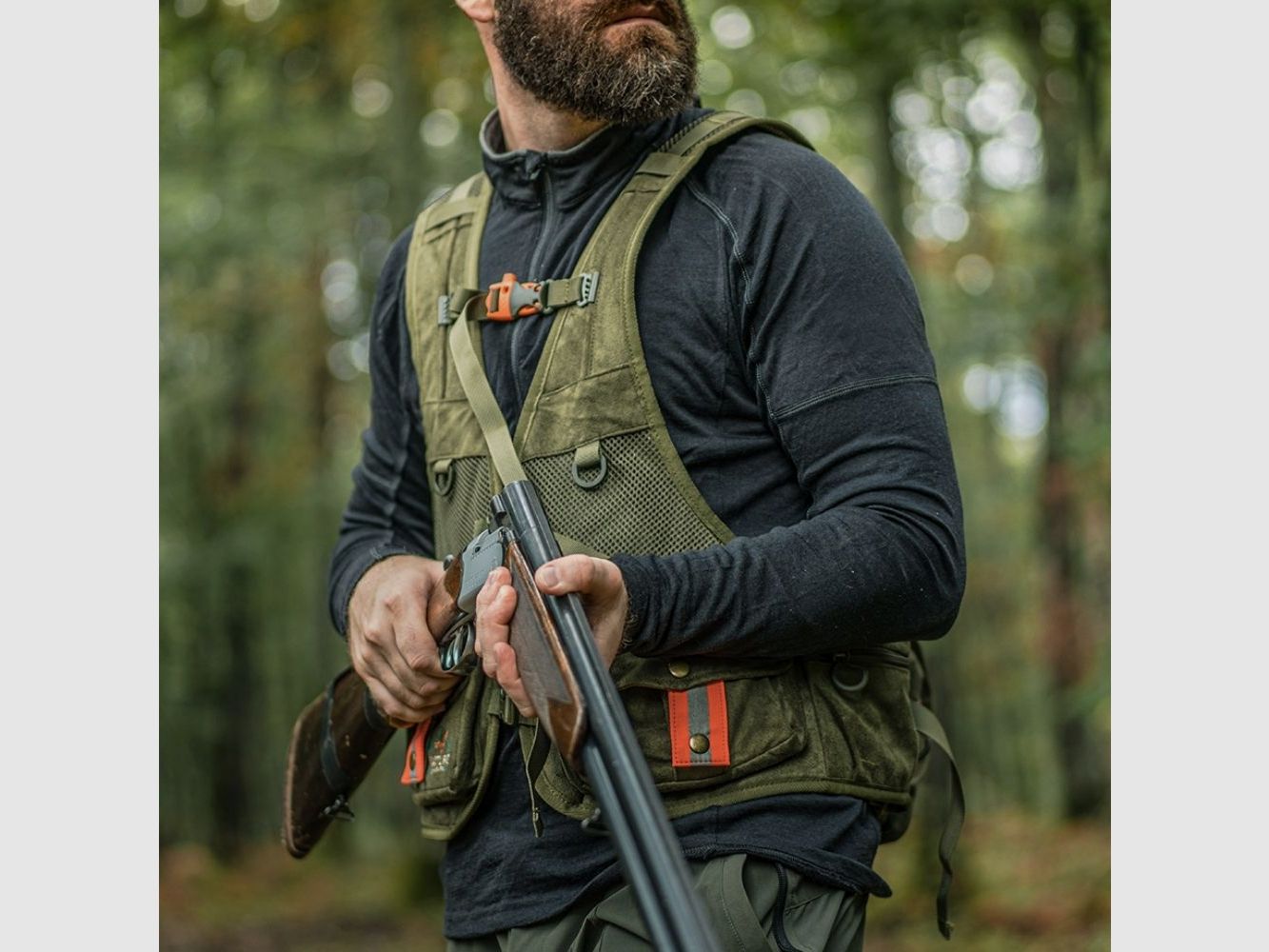 Hunting backpack-vest Nature by Marsupio Suede Selva 12L, image 6 of 6