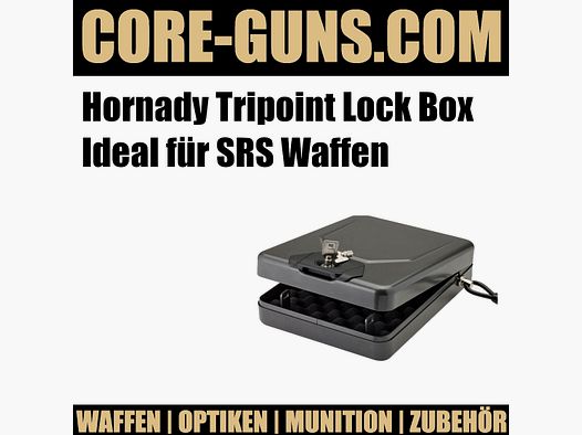 Hornady Tripoint Lock Box SRS Safe	 Ideal für SRS Waffen