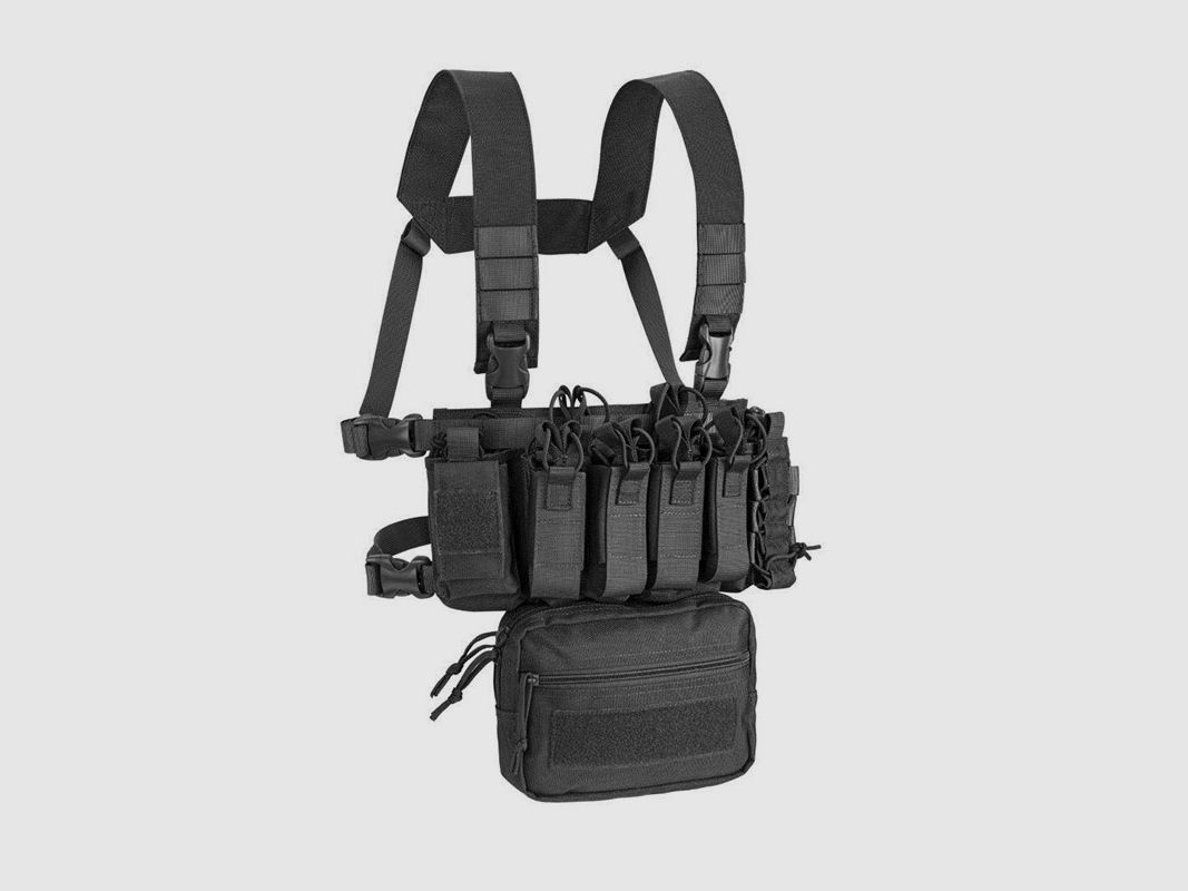 DEFCON 5 – OUTAC COMBO MINI CHEST RIG 900D Poly SCHWARZ