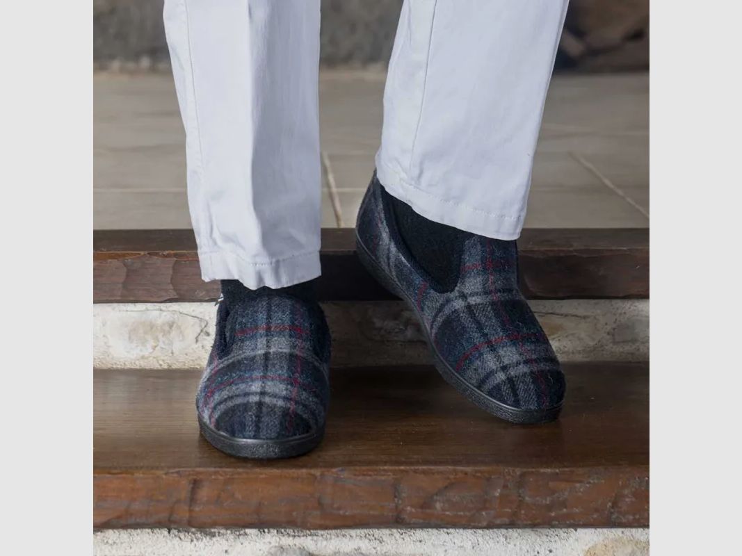 Chaussons mixtes fourrés Polaine marine - Airplum, image 3 sur 13