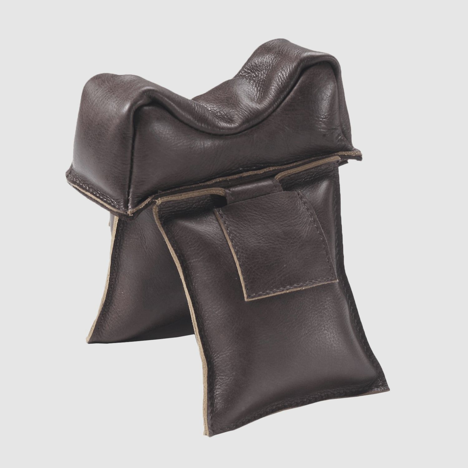 Armchair rifle rest genuine leather