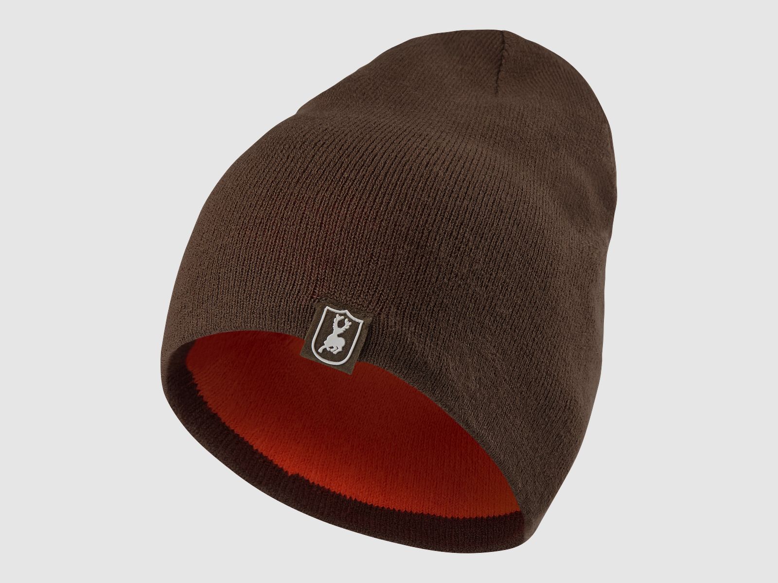 Cumberland Knitted Hat - Reversible - Orange - Size: ONE SIZE