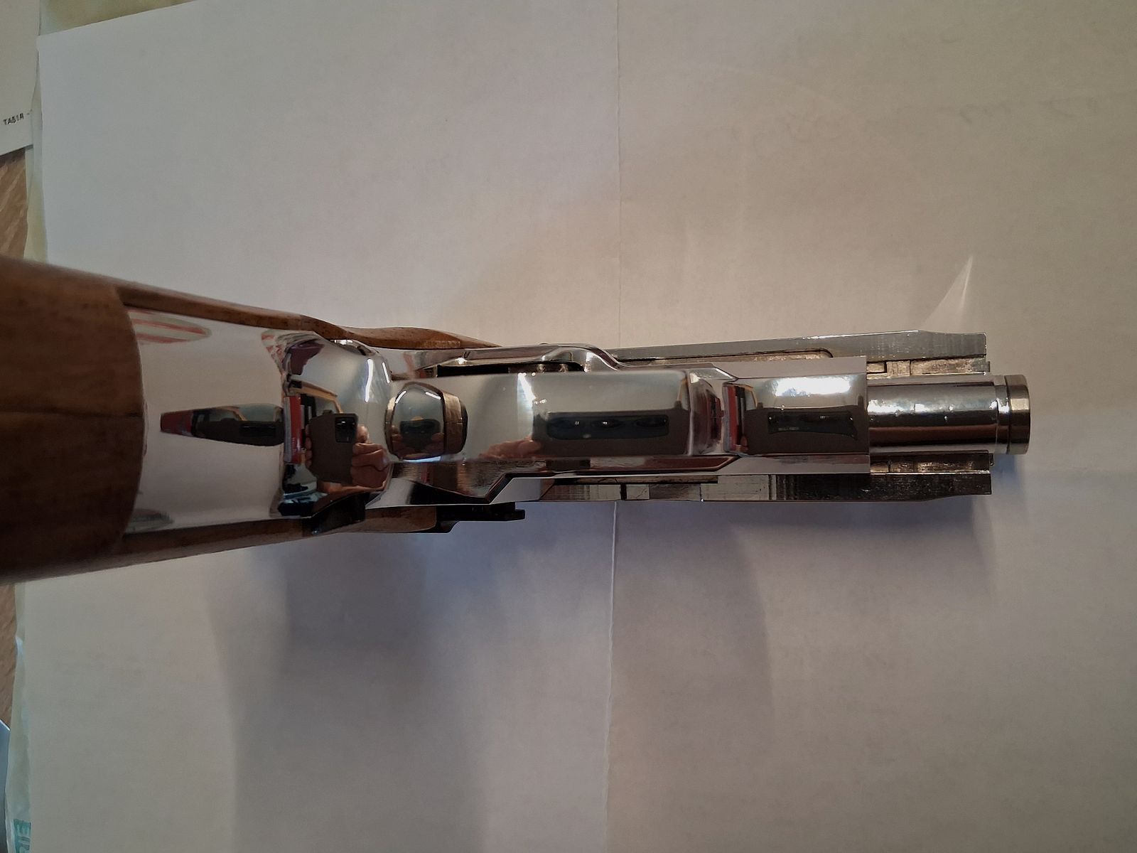 Zoraki 914 Chrom (PTB-972), mit Holzgriffschalen, Ersatzmagazin (neuwertig)