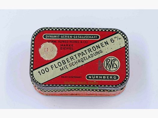 RWS (Dynamit AG) Nuremberg Flobert in original tin can 6mm Flobert simple