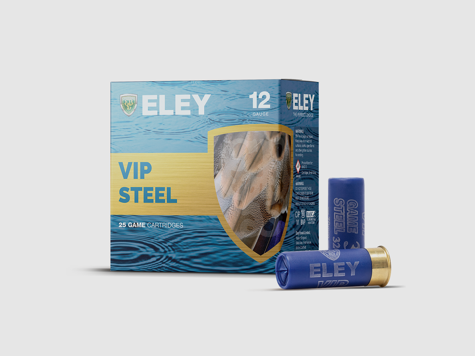 ELEY VIP Steel | 12/70 | 32g | Hagl 3 | 25stk