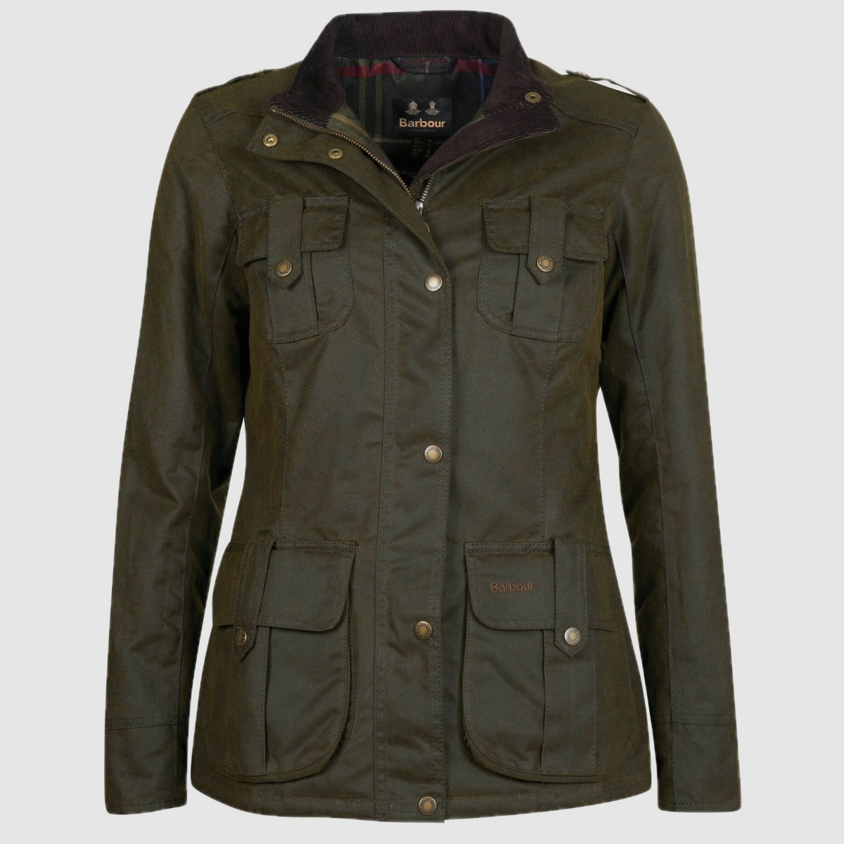 BARBOUR Wachsjacke Winter Defence Oliv