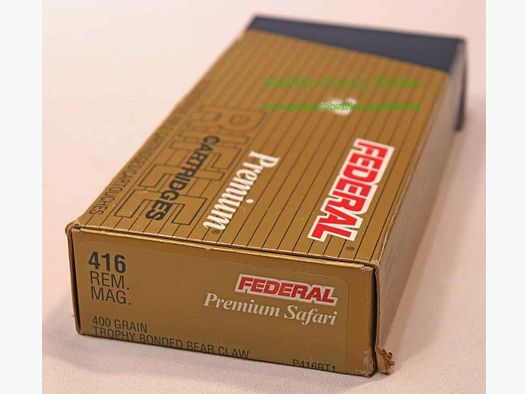 Federal / USA Cartuchos de rifle Premium Safari .416 Rem Mag