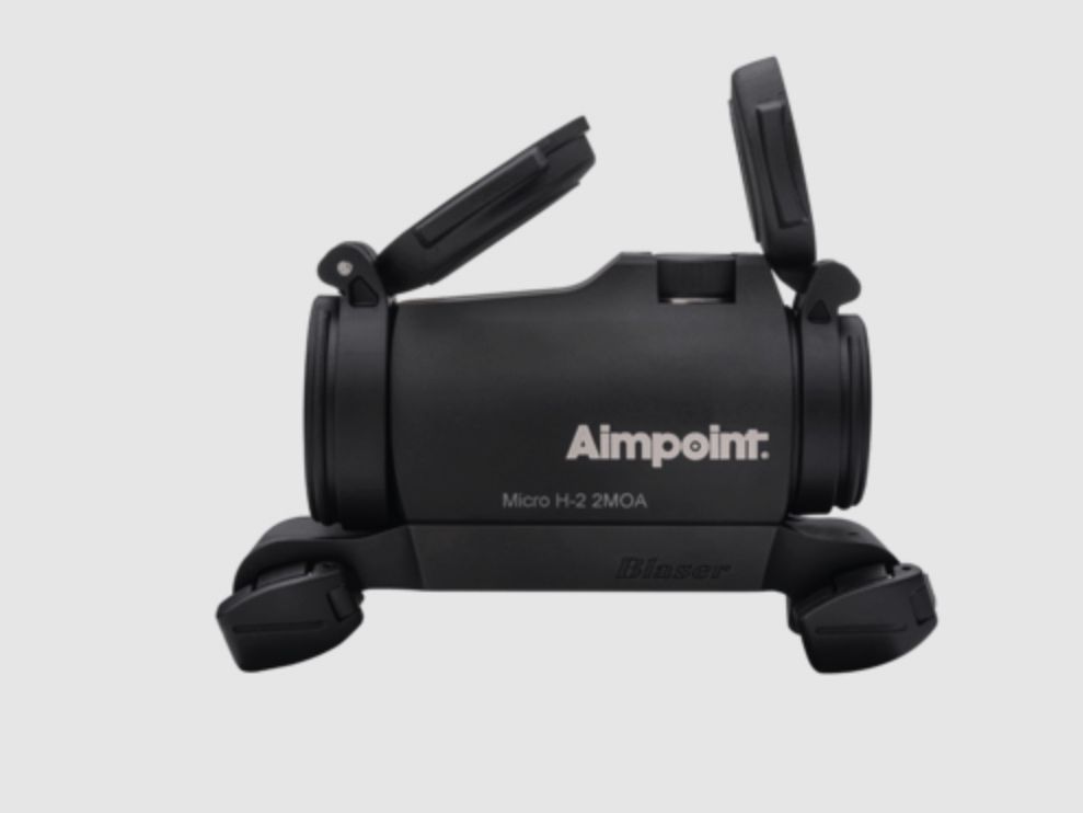 Aimpoint 682510215 Micro H-2 Black Red Dot 2 MOA including Blaser saddle mount