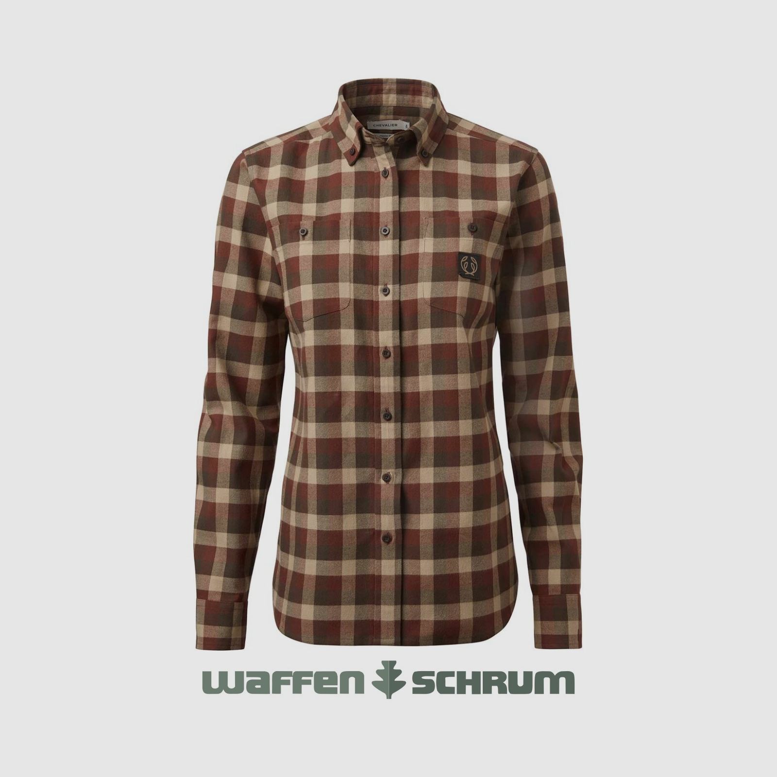 Chevalier Bluse Flannel Heron Holly Green Checked