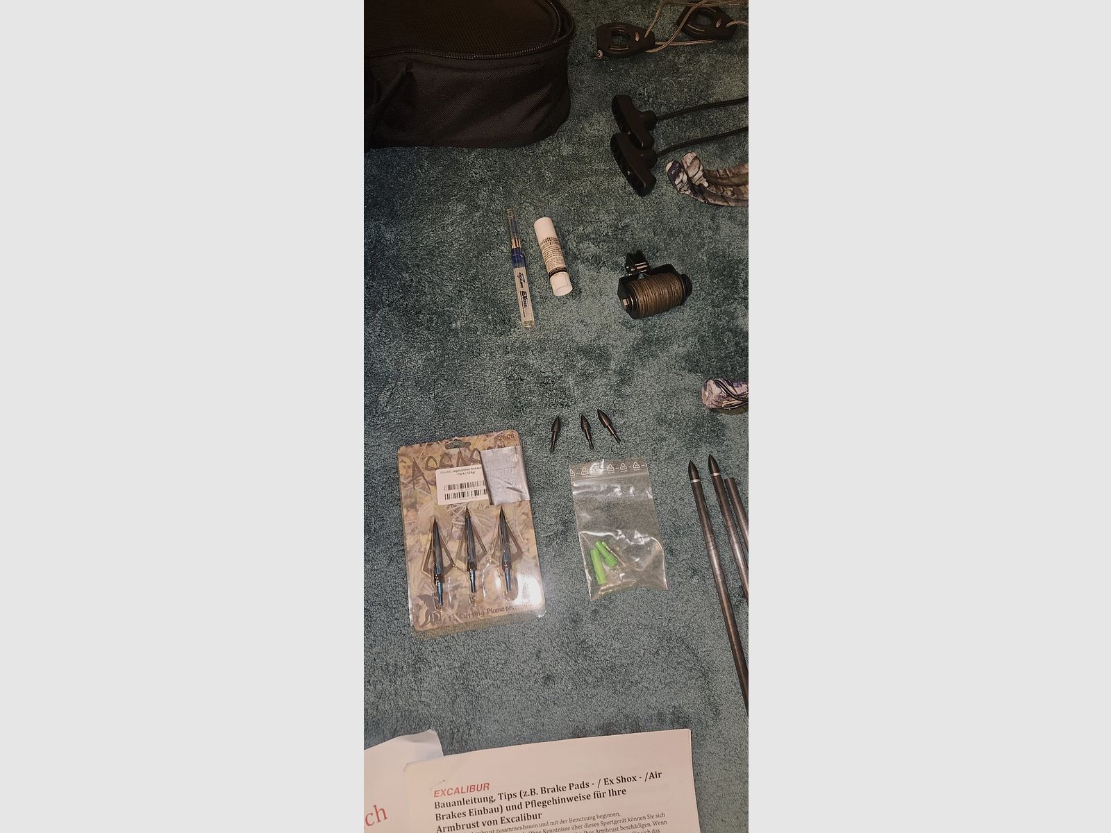 Excalibur Matrix 330 Armbrust + viel Zubehör (Ersatzwurfarme, Tasche, ZF) – sehr guter Zustand