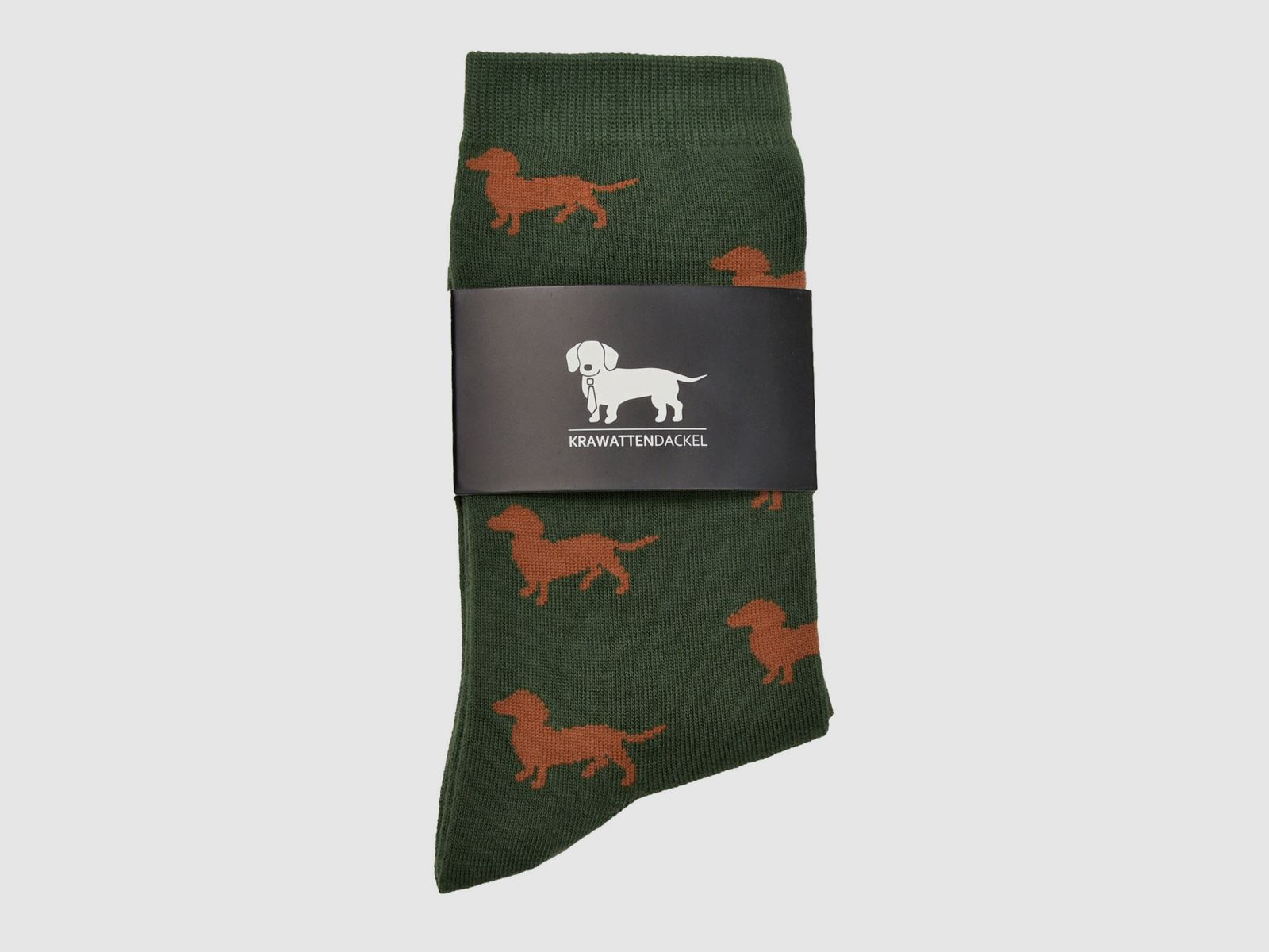 Krawattendackel Socken mit Dackel